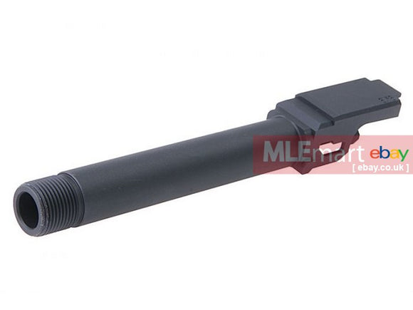 MLEmart.com - Pro-Arms Aluminum CNC 14mm Threaded Outer Barrel for Tokyo Marui Model 17 Gen 4 - Black