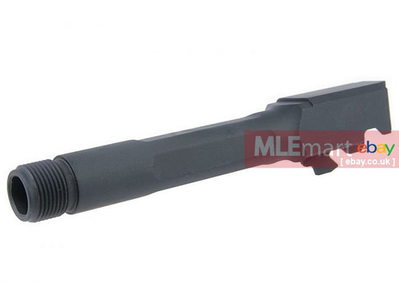 MLEmart.com - Pro-Arms CNC SAI Threaded Barrel for Umarex / VFC Glock 19x / G19 Gen 4 / G45 (14mm CCW) - Black