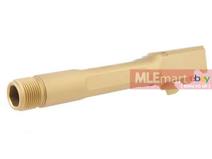 MLEmart.com - Pro-Arms CNC SAI Threaded Barrel for Umarex / VFC Glock 19x / G19 Gen 4 / G45 (14mm CCW) - TAN