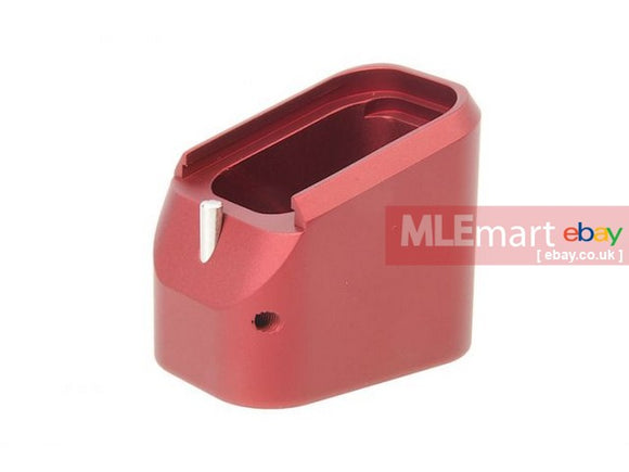 MLEmart.com - Pro-Arms TT Style Plus 5 Magazine Base for Umarex/VFC Glock Series GBB Pistol Magazine - Red