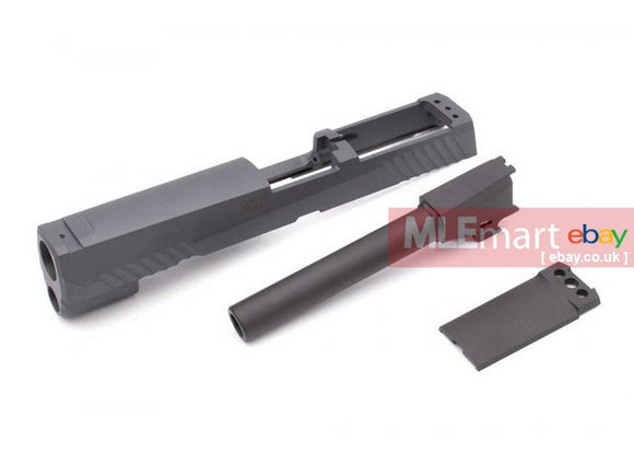 MLEmart.com - Pro-Arms CNC Steel P320 M17 Slide Kit for SIG / VFC M17 GBB series ( Grey Black ) ( Cerakote Limited Edition )