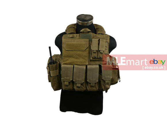 MLEmart.com - Pantac Releaseable Molle Armor Marinetime Version Medium,Cordura