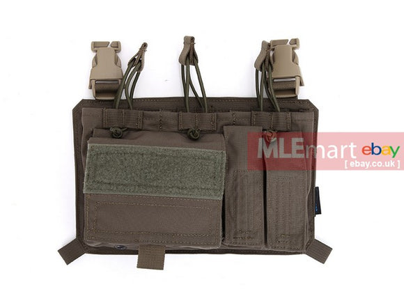 MLEmart.com - Pantac XPC 2.0 FRPU Click-on Front Triple Rifle & Pistol Mag Pouch & Ultility Pouch,Cordura