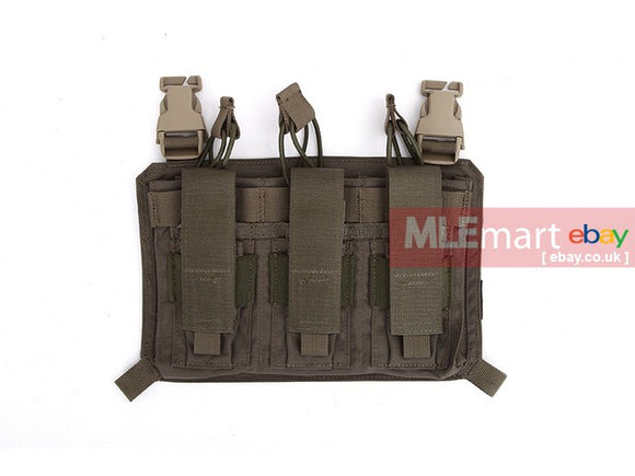 MLEmart.com - Pantac XPC 2.0 QFRP Click-on Front Triple M4 Mag Pouch,Cordura