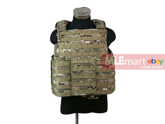 MLEmart.com - Pantac Releaseable Molle Armor Land Version,Armor Cover Only, Large,Cordura,Camo