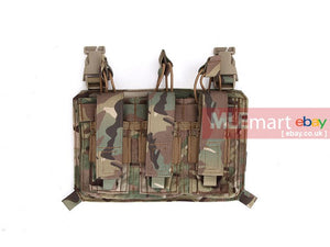 MLEmart.com - Pantac XPC 2.0 QFRP Click-on Front Triple M4 Mag Pouch,Cordura,Camo