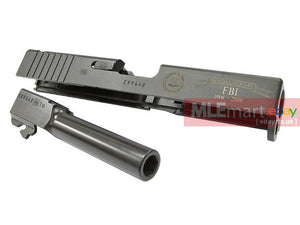 MLEmart.com - RA-TECH New CNC Stainless slide & CNC Steel Outer barrel for KJ G19 / G23 (FBI 100th Anniv. )