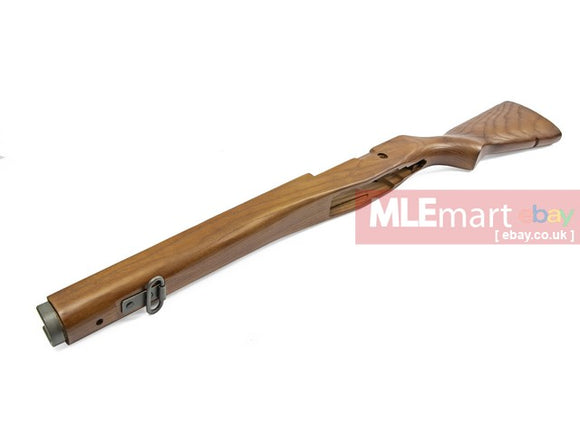 MLEmart.com - RA-TECH Integrated Wood Stock (sen wood) for WE M14 GBB