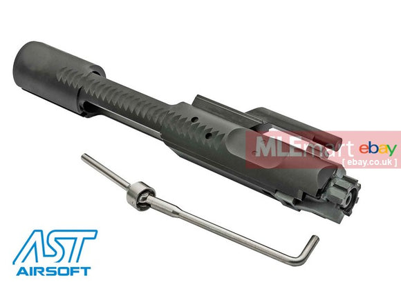 MLEmart.com - RA-TECH M4 Magnetic Locking NPAS composite material Aluminum complete bolt carrier set for GHK AR GBB (Black)