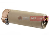 MLEmart.com - RGW SOCOM556 RC2 Mini Suppressor with 14mm CCW SF Muzzle Brake - FDE