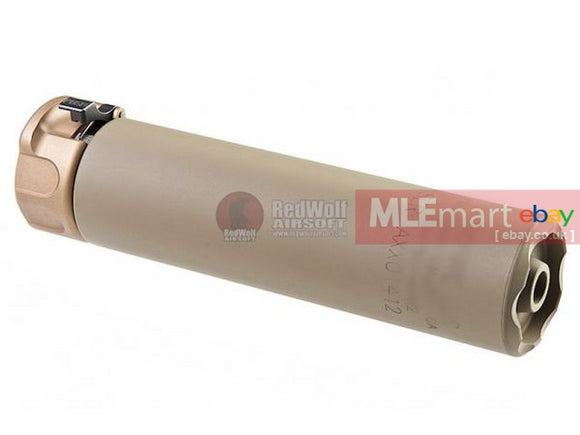 MLEmart.com - RGW SOCOM762 RC Mini Suppressor with 14mm CCW SF Muzzle Brake - FDE