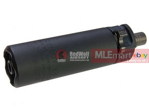 MLEmart.com - RGW SF SOCOM46 Mini Dummy Silencer for Umarex (VFC / KWA) MP7 GBB / VFC MP7 AEG (12mm CW) - BK