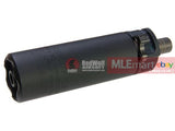 MLEmart.com - RGW SF SOCOM46 Mini Dummy Silencer for Tokyo Marui MP7 GBB (12mm CCW) - BK