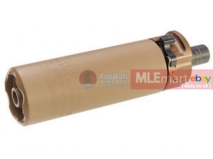 MLEmart.com - RGW SF SOCOM46 Mini Dummy Silencer for Umarex (VFC / KWA) MP7 GBB / VFC MP7 AEG (12mm CW) - DE