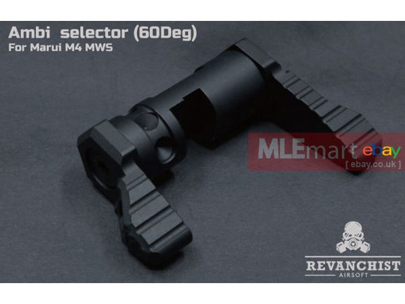 MLEmart.com - Revanchist Ambi Selector ( 60 Deg ) For Marui M4 MWS ( Black )