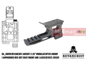 MLEmart.com - Revanchist 2.26” Modular Optics Mount & Laser Devices Riser for Amphibious Red-Dot Sight ( High Grade Carbon Fiber )