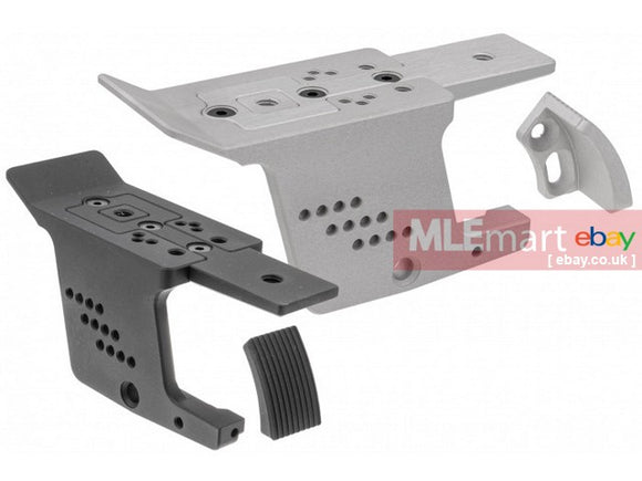 MLEmart.com - Revanchist Fast Mounting Optics Mount with Adjustable Thumb Rest for TM Marui Hi-Capa GBB Pistol Series Airsoft ( Silver )