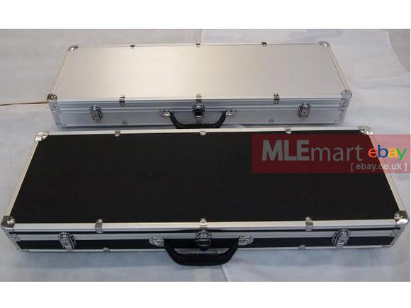 Saph Aluminium Rifle Case Size:120cm (Black & Silver) - MLEmart.com