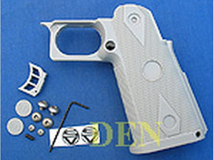 Shooters Design Real Pistol Grip For Marui Hi Capa 5.1 Government (Grey) - MLEmart.com