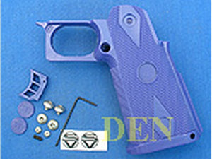 Shooters Design Real Pistol Grip For Marui Hi Capa 5.1 Government (Purple) - MLEmart.com