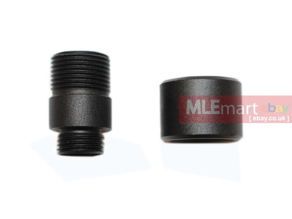 SLONG Aluminum Muzzle Adapter W/Thread Protector for WE GBB (Type A- BK ) (+11 to -14mm) - MLEmart.com