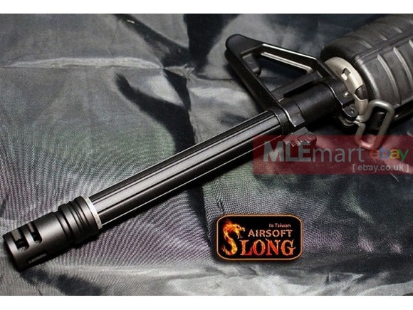 SLONG Aluminum extension M4 outer barrel Type B (116mm-Black) - MLEmart.com