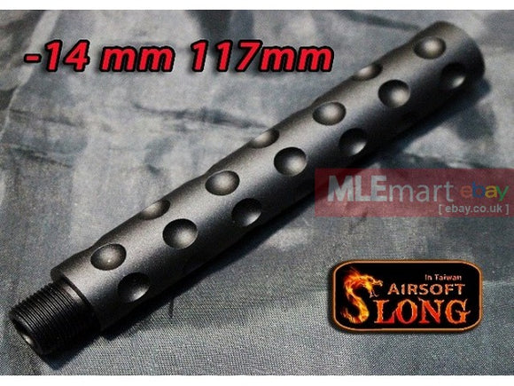 SLONG Aluminum extension M4 outer barrel Type A (117mm-Black) - MLEmart.com