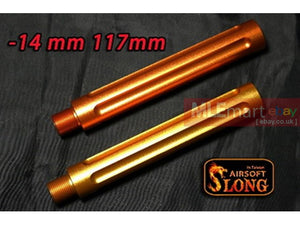 SLONG Aluminum extension M4 outer barrel Type C (117mm-Orange Copper) - MLEmart.com