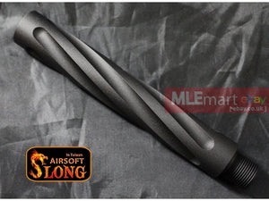 SLONG Aluminum extension M4 outer barrel Type D (117mm-Black) - MLEmart.com