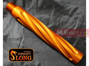 SLONG Aluminum extension M4 outer barrel Type D (117mm-Orange Copper) - MLEmart.com