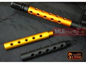 SLONG Aluminum extension M4 outer barrel Type F (117mm-Orange Copper) - MLEmart.com