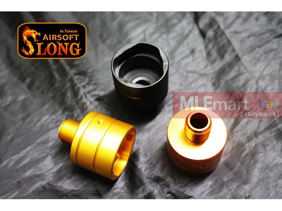 SLONG KSC MP9 Silencer Adaptor (14mm CCW-Orange Copper) - MLEmart.com