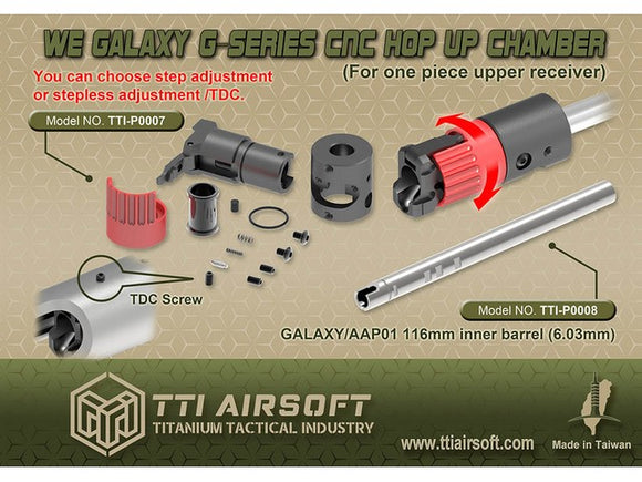 TTI Airsoft CNC Hop-Up Chamber for Galaxy G-Series GBB ( Pre-Order ) - MLEmart.com