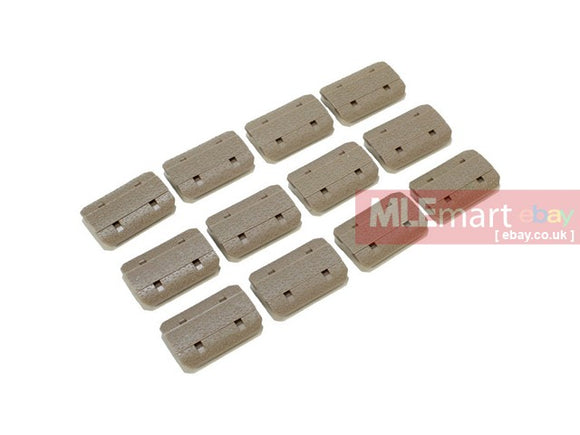 UFC 12-PC Type2 M-LOK Rail Cover Set TAN - MLEmart.com