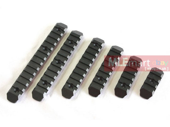 UFC Keymod & M-LOK Rail Set 6Pcs Pack BK - MLEmart.com