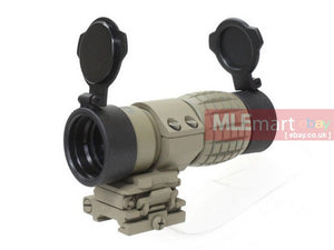 UFC 3x Magnifier TAN With QD Flip To Side Mount - MLEmart.com