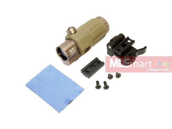 UFC G33 Style 3x Magnifier TAN With STS Mount - MLEmart.com