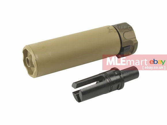 UFC SF Style SOCOM 46 Mini Silencer 12mm CW ( Tan ) ( VFC / KWA MP7 GBB ) - MLEmart.com