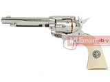 Umarex SAA .45 Co2 (GK Custom 6mm Version) Metal Revolver (Nickel Pearl) - Cowboy Police Version (by WinGun) - MLEmart.com