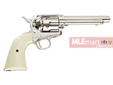 Umarex SAA .45 Co2 (GK Custom 6mm Version) Metal Revolver (Nickel Pearl) (by WinGun) - MLEmart.com