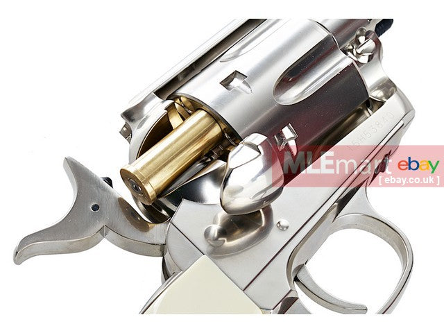 Umarex Revolver SAA .45 CO2 Metal (6mm, Nickel Pearl) - Cowboy Police  Version (by WinGun)