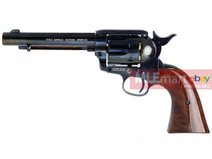 Umarex SAA .45 Co2 (GK Custom 6mm Version) Metal Revolver (Blue / Brown) (by WinGun) - MLEmart.com