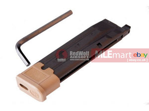 MLEmart.com - VFC / SIG AIR 25rds Magazine for P320 M17 GBB - Tan (CO2) (Licensed by SIG Sauer) (by VFC)