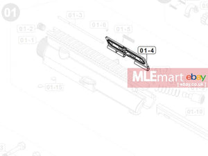 VFC G28 GBBR Ejection Port Cover ( 01-4 ) ( Black ) - MLEmart.com