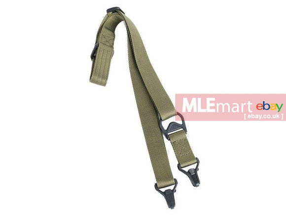 Wadsn Tactical MS3 Multi-Mission Adjustable Single Point / 2 Point Sling - OD - MLEmart.com