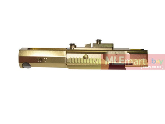 Wii Tech M4 (T.Marui) CNC Aluminium Bolt Carrier S style (Gold) - MLEmart.com