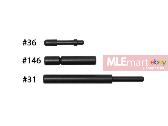 MLEmart.com - Wii Tech M4 (T.Marui) CNC Steel Trigger Box Pins #31 #36 #146