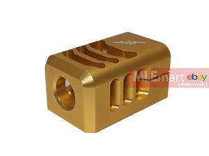 MLEmart.com - Wii Tech Glock (T.Marui) CNC Aluminium 3-Cut A-style Comp Gold