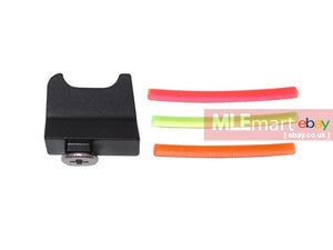 MLEmart.com - Wii Tech Glock series (T.Marui) CNC Aluminium Fiber Optic High Front Sight