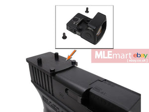 MLEmart.com - Wii Tech Glock 17 Gen4, 17, 19, 34 (T.Marui, WE) CNC Aluminium RMR Mount